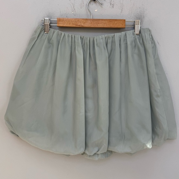 J.Crew Light Blue bubble mini skirt in taffeta in size 8 - Picture 2 of 4